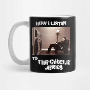 how i listen circle Mug